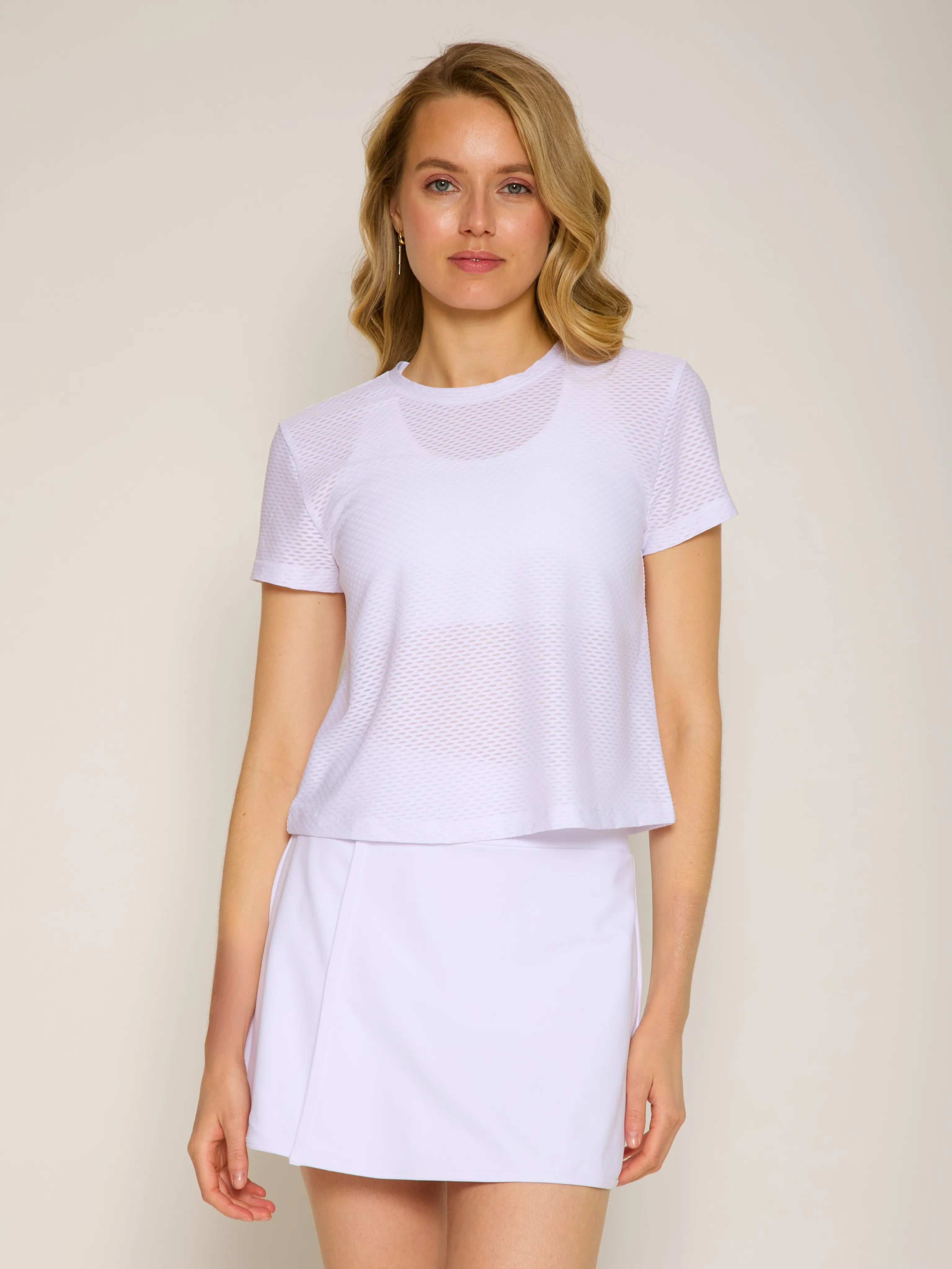 Open Back Short Sleeve Honey Tee
