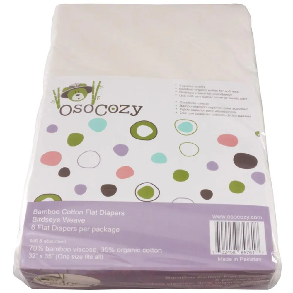 OsoCozy Bamboo Cotton Flats - 6 Pack