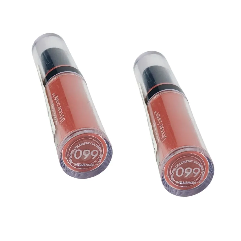 Pack of 2 Revlon Colorstay Ultimate Suede Lipstick, Influencer 099