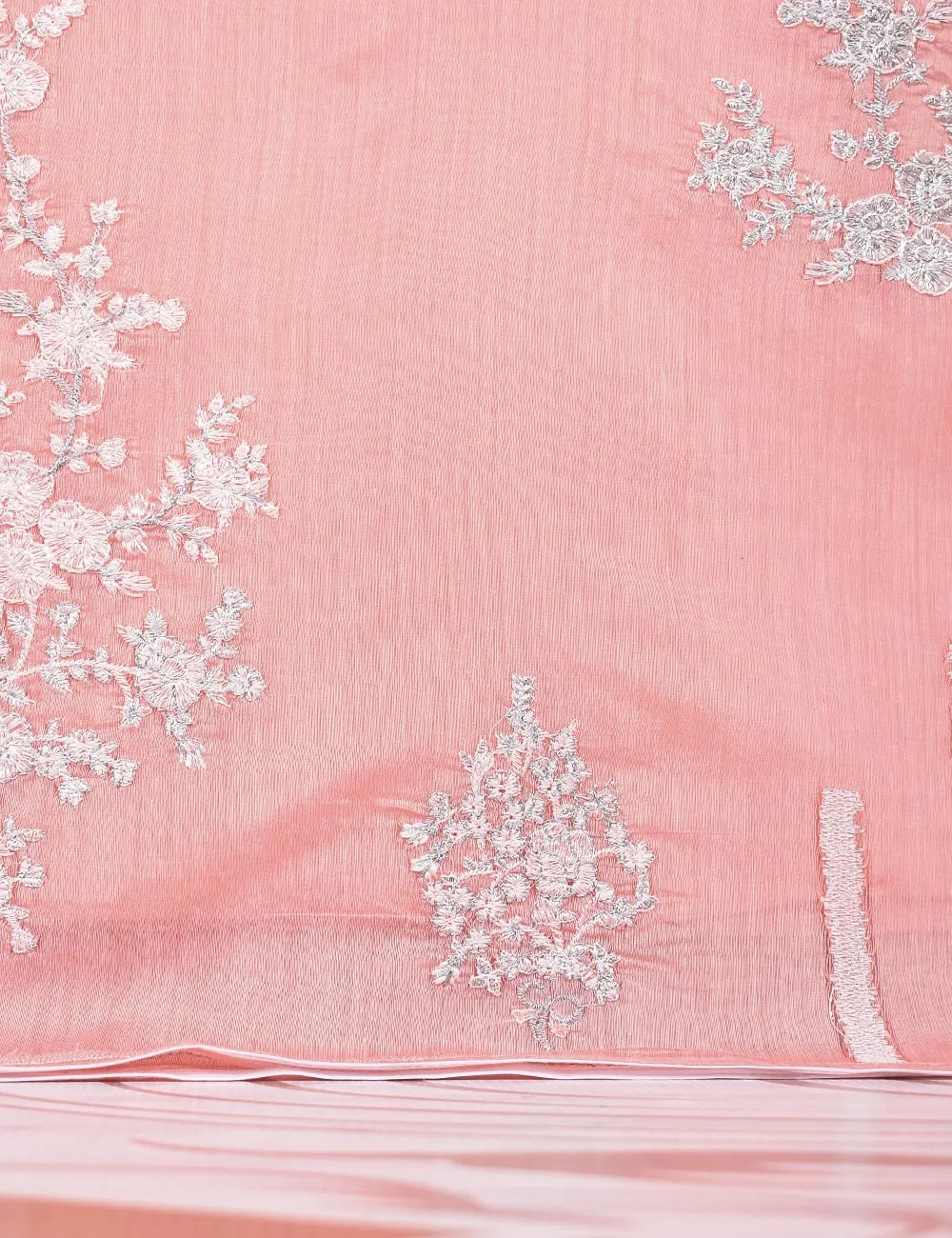 Paper Cotton Embroidered Stitched Kurti With Mirror Work - Reflection (TS-062A-Pink)