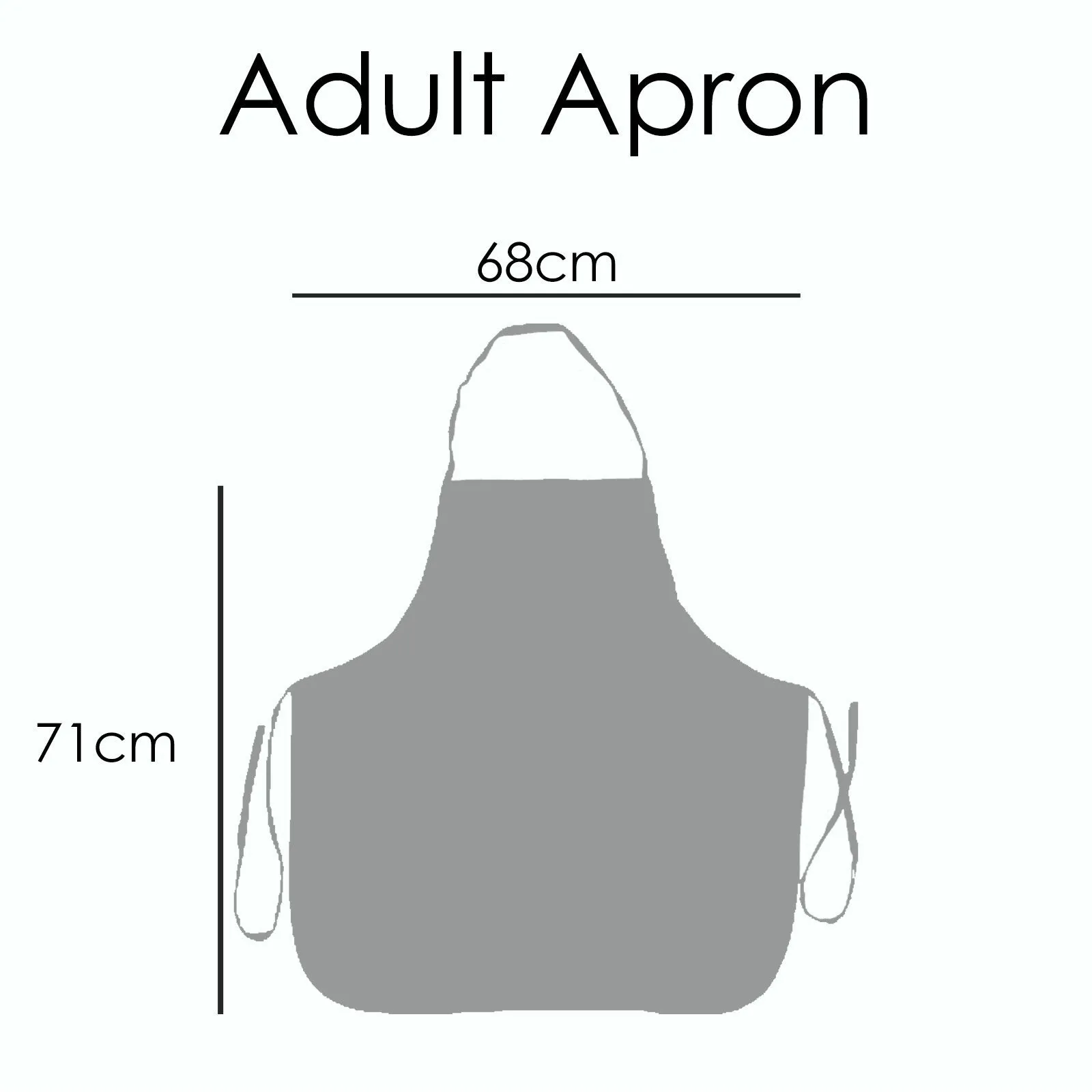 Personalised Canvas Apron with Stylish Text and Pink Love Landscape Print