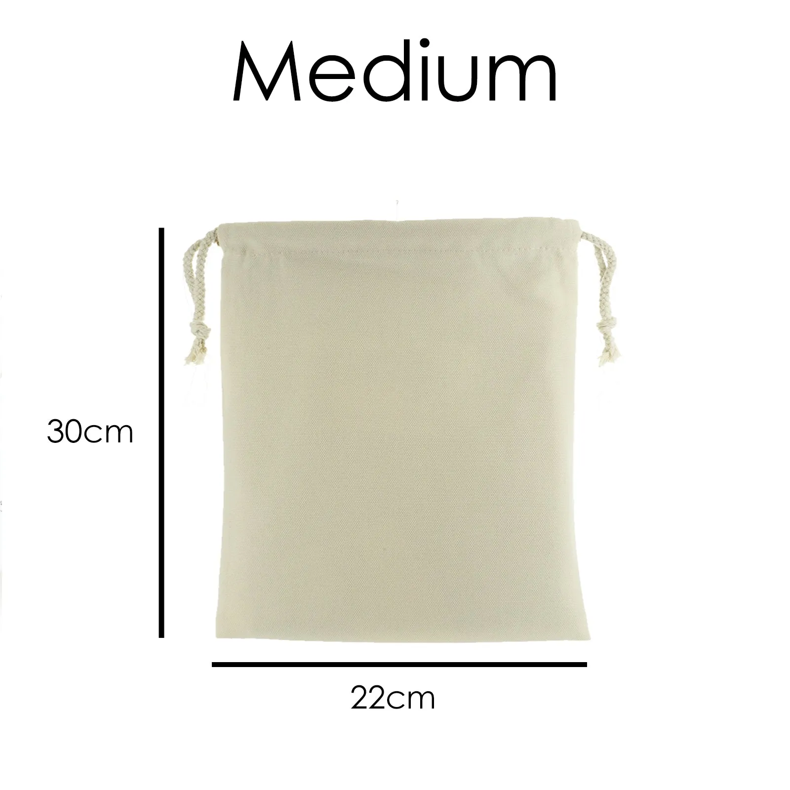 Personalised Canvas Sack with Stylish Text and Arrow Love Hearts Print