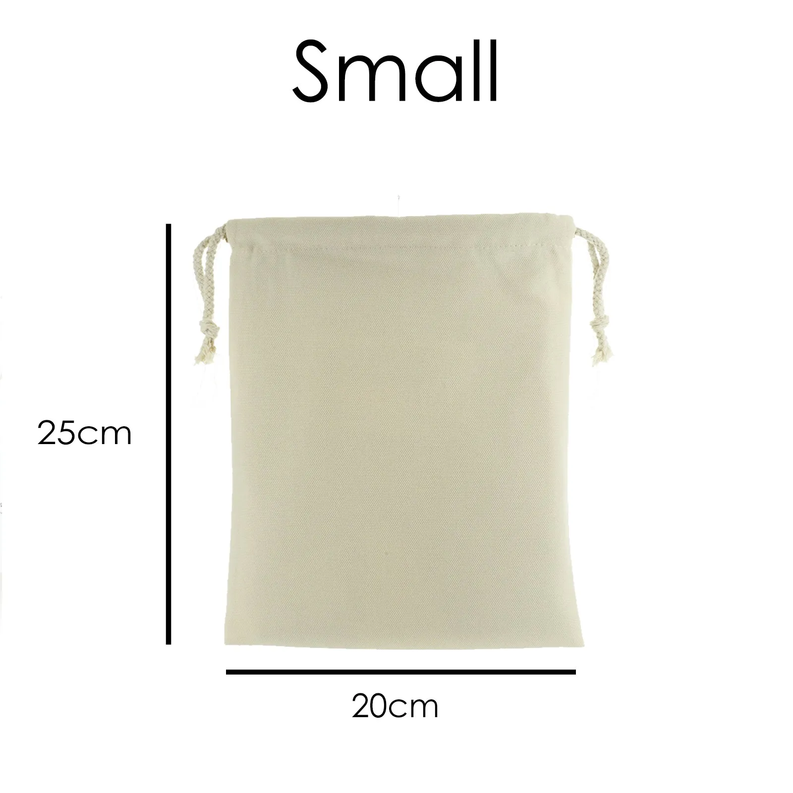 Personalised Canvas Sack with Stylish Text and Arrow Love Hearts Print