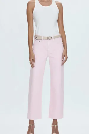 Pistola: Lexi Mid Rise Bowed Pant in Blush