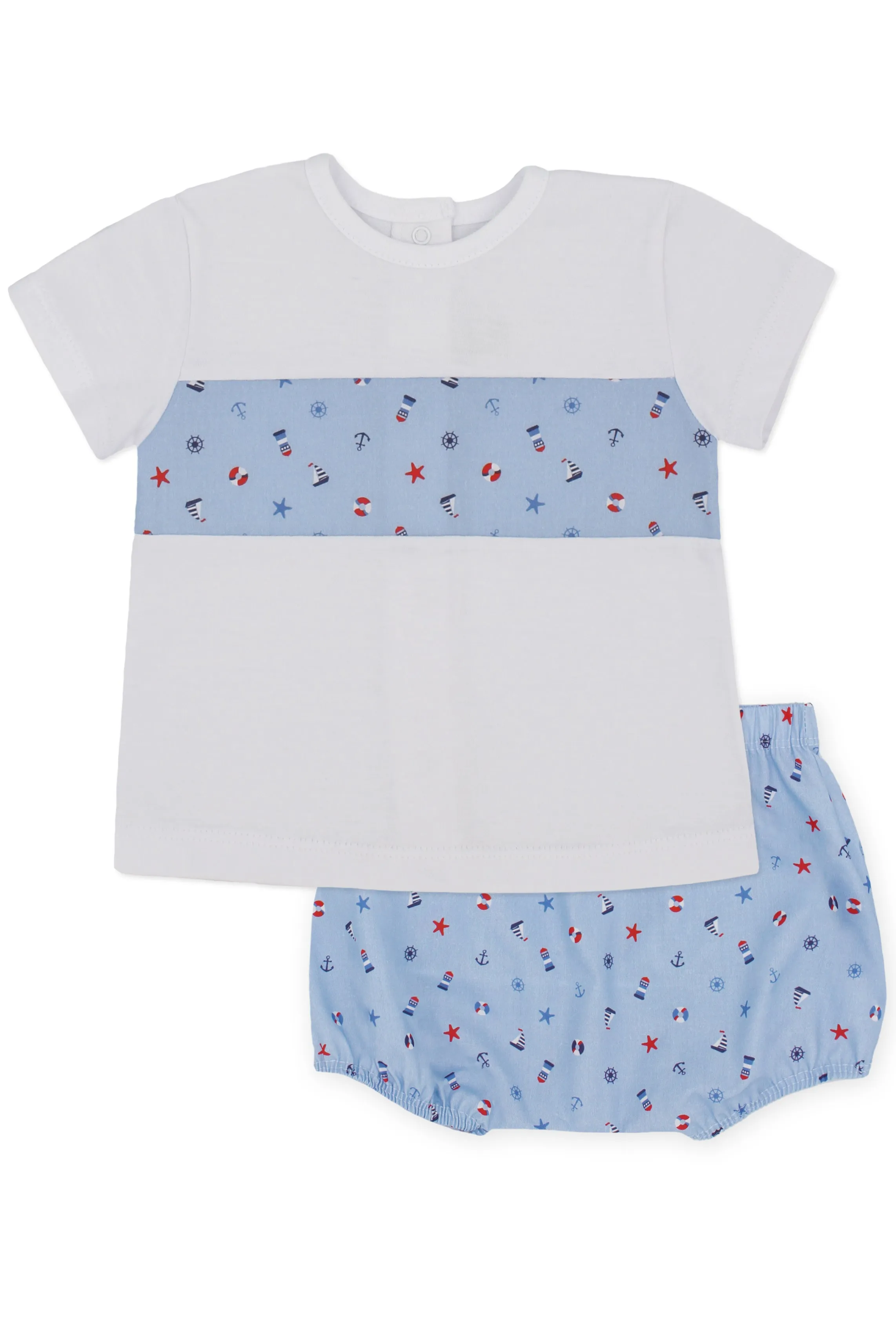 "Dylan" Blue Nautical T-Shirt & Jam Pants