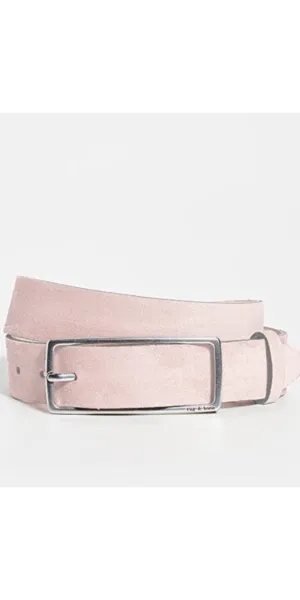 Rebound Suede Belt | Peony   Redwood