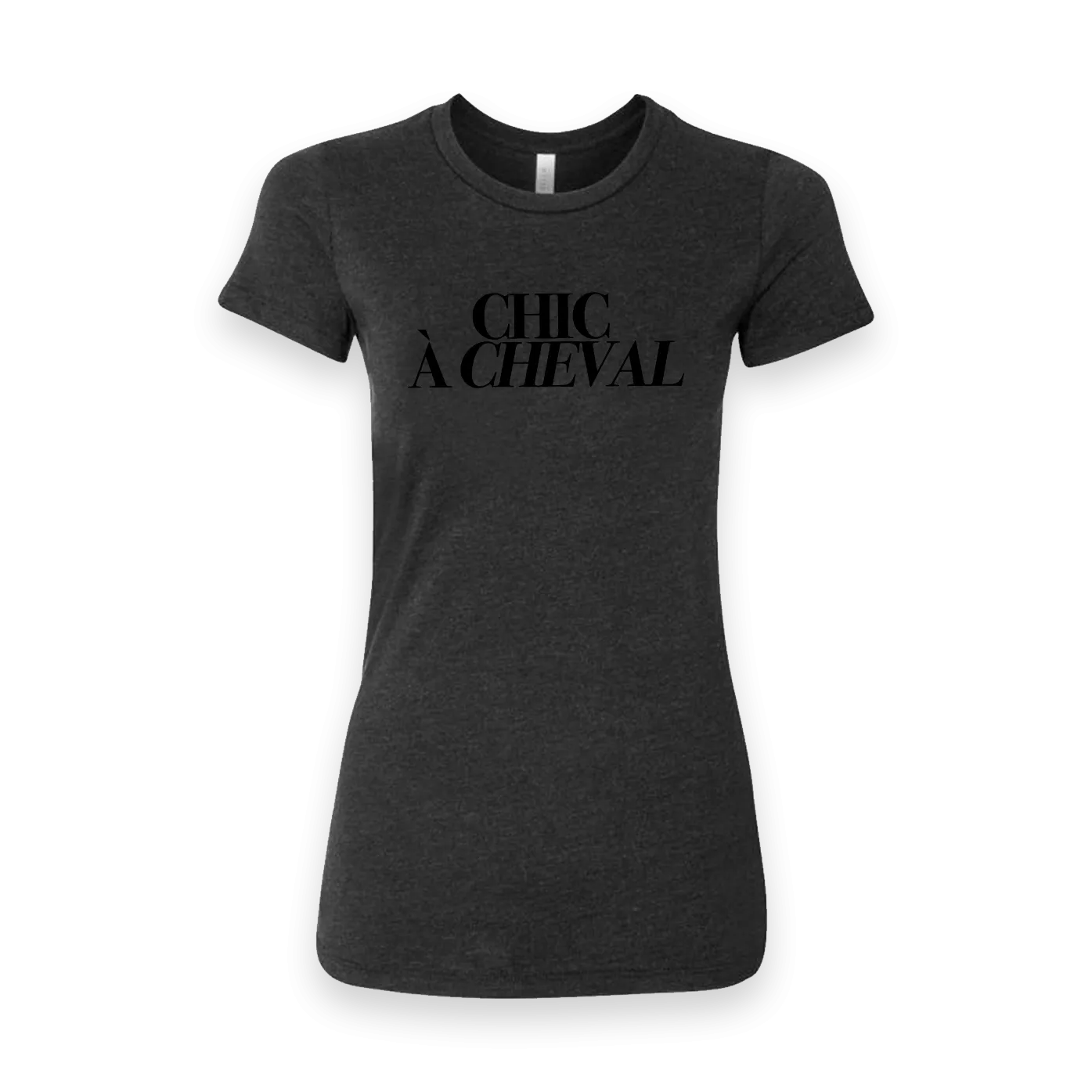 Retiring Chic à Cheval - T-shirt Women's - Black Heather