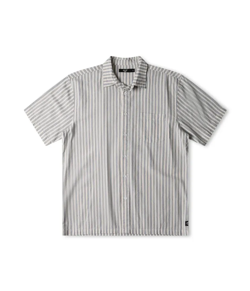 REYNOLDS STRIPE SS SHIRT - BONE