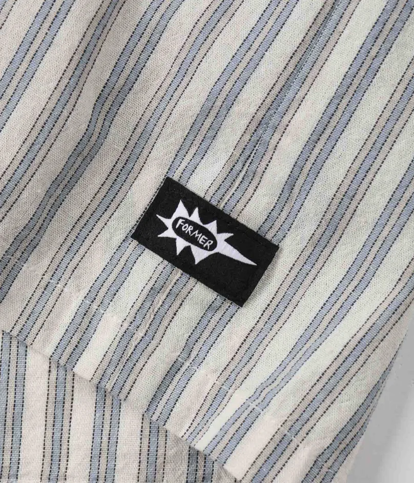 REYNOLDS STRIPE SS SHIRT - BONE