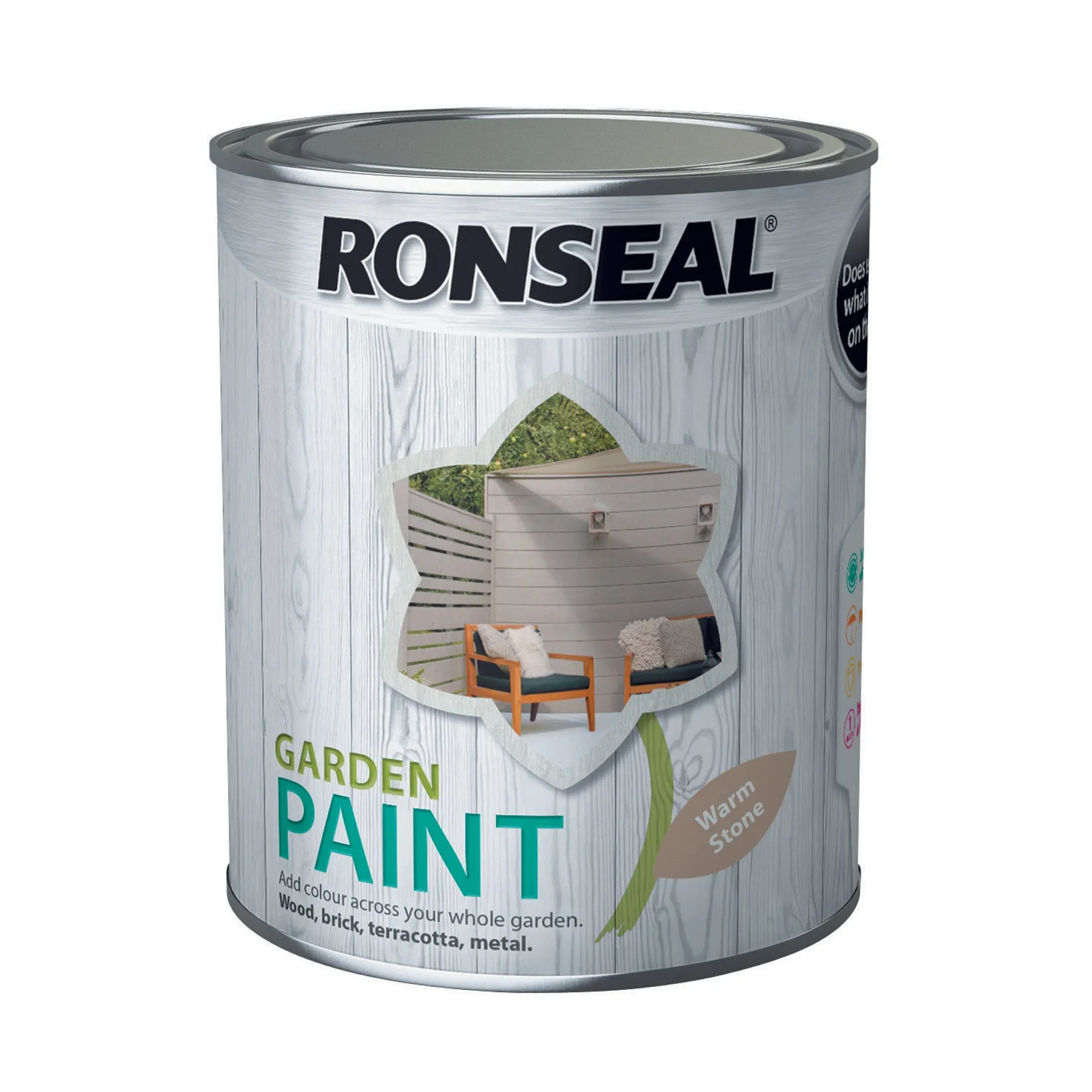 Ronseal Garden Paint 750ml Warm Stone