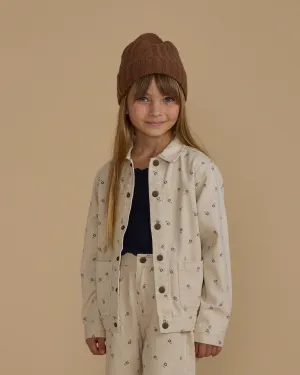 RYLEE & CRU- Blue Daisy Denim Chore Coat
