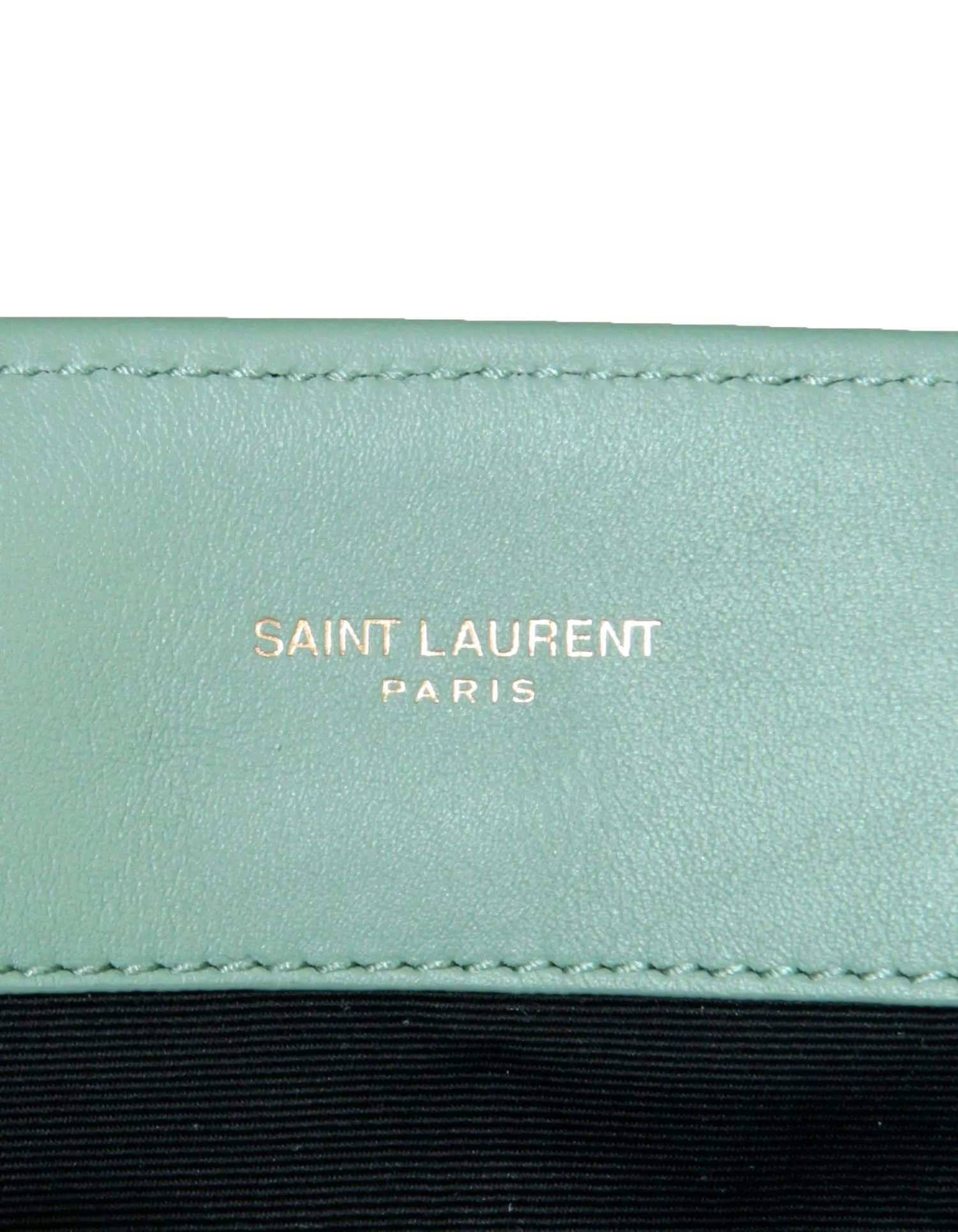 Saint Laurent Vert Opaline Suede Y Medium Loulou Chain Shoulder Bag