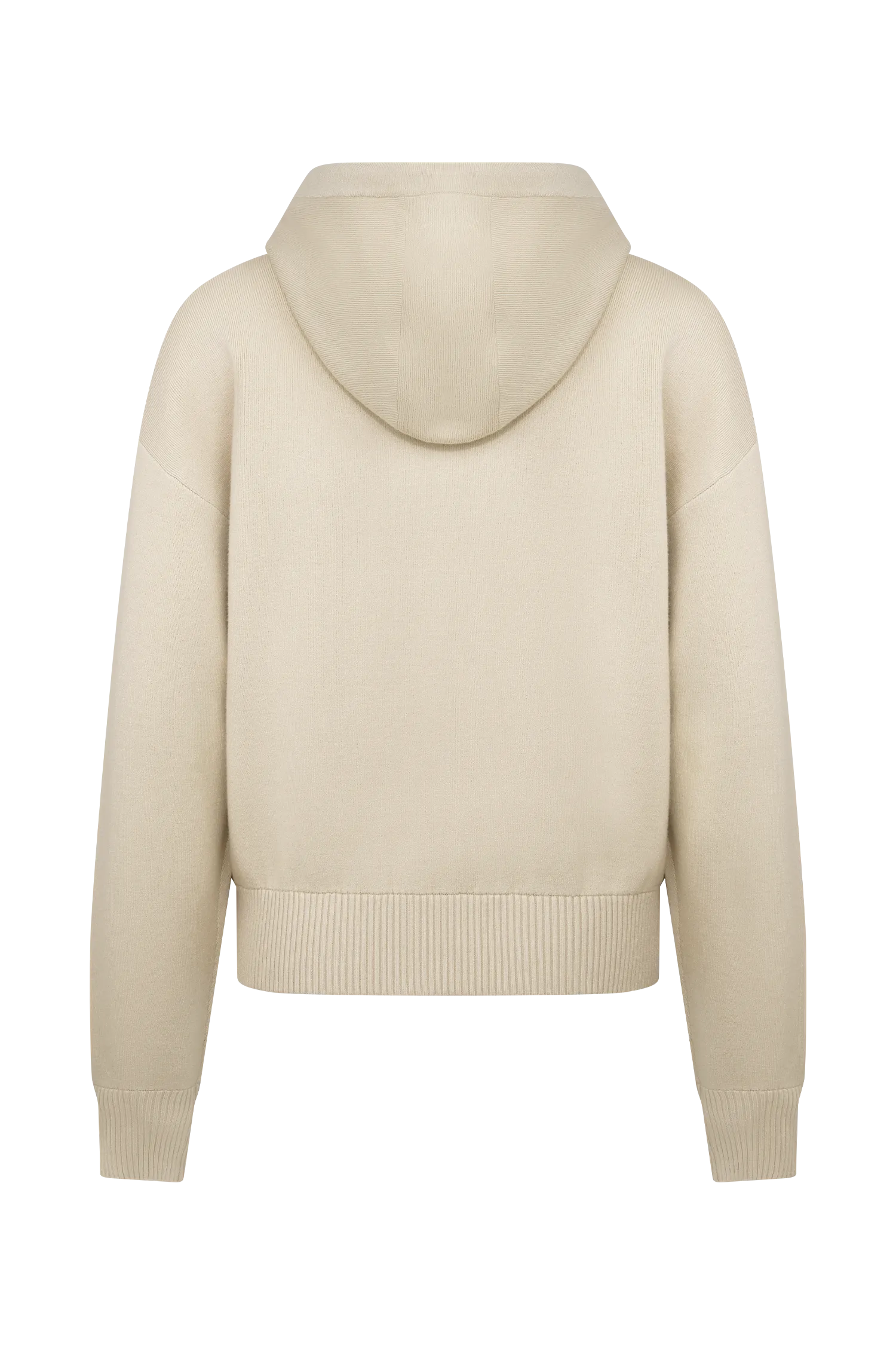 Sami Zip Front Knit Hoodie - Camel