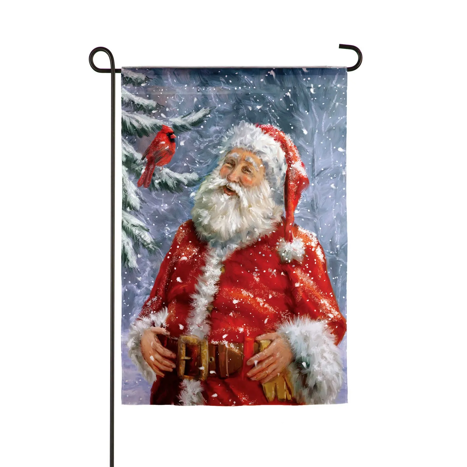 Santa's Birds Garden Suede Flag,14s9330