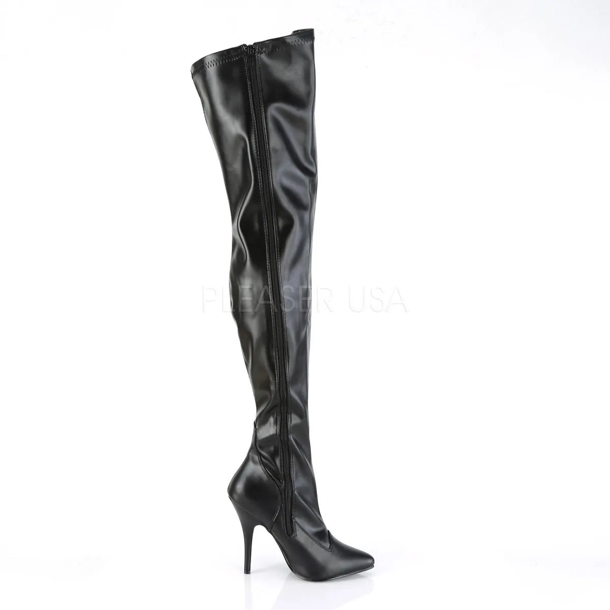 SEDUCE-3000  Black Str Faux Leather