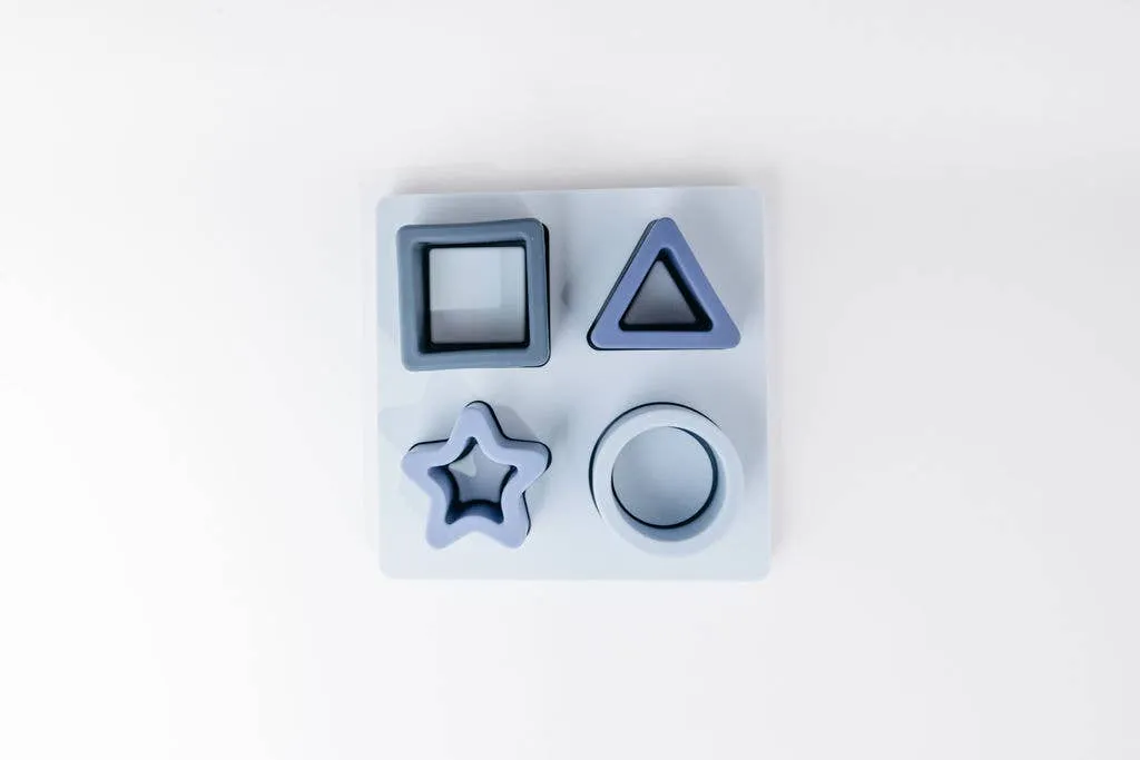 Silicone Shape Puzzle-Navy