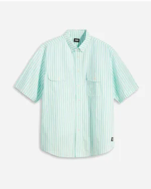 Skate SS Woven Shirt - 90s Blue Stripe