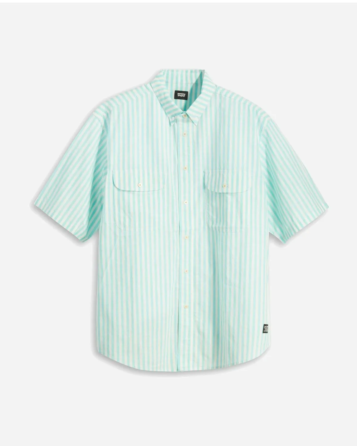 Skate SS Woven Shirt - 90s Blue Stripe