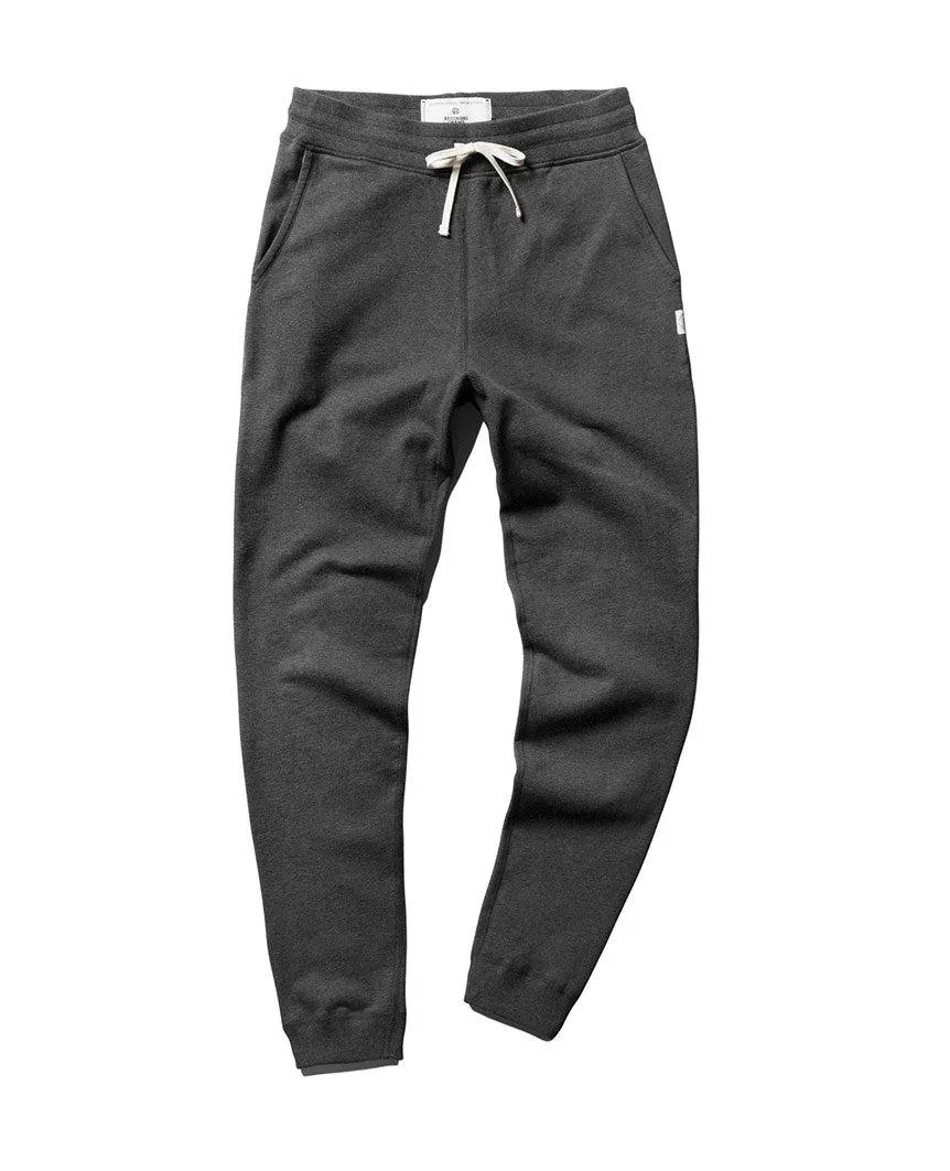 Slim Sweatpant Midweight Terry Heather Charcoal