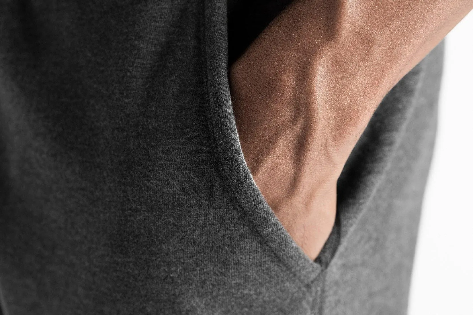 Slim Sweatpant Midweight Terry Heather Charcoal