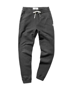 Slim Sweatpant Midweight Terry Heather Charcoal