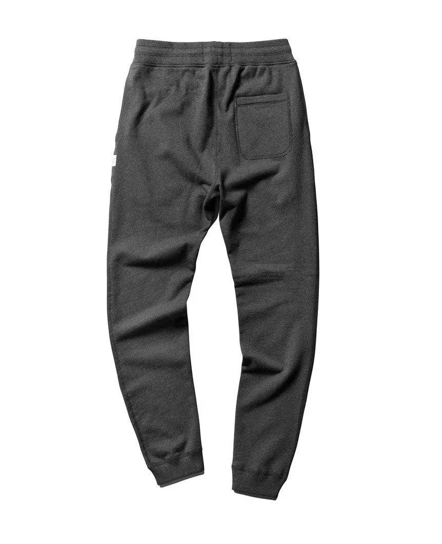 Slim Sweatpant Midweight Terry Heather Charcoal