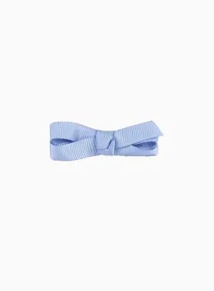 Small Bow Hair Clip in French Blue