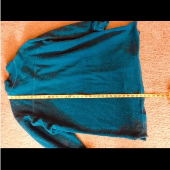 SOFT SURROUNDINGS Cuddle Pullover Teal SWEATER Size XL