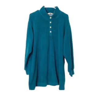 SOFT SURROUNDINGS Cuddle Pullover Teal SWEATER Size XL
