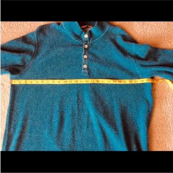 SOFT SURROUNDINGS Cuddle Pullover Teal SWEATER Size XL