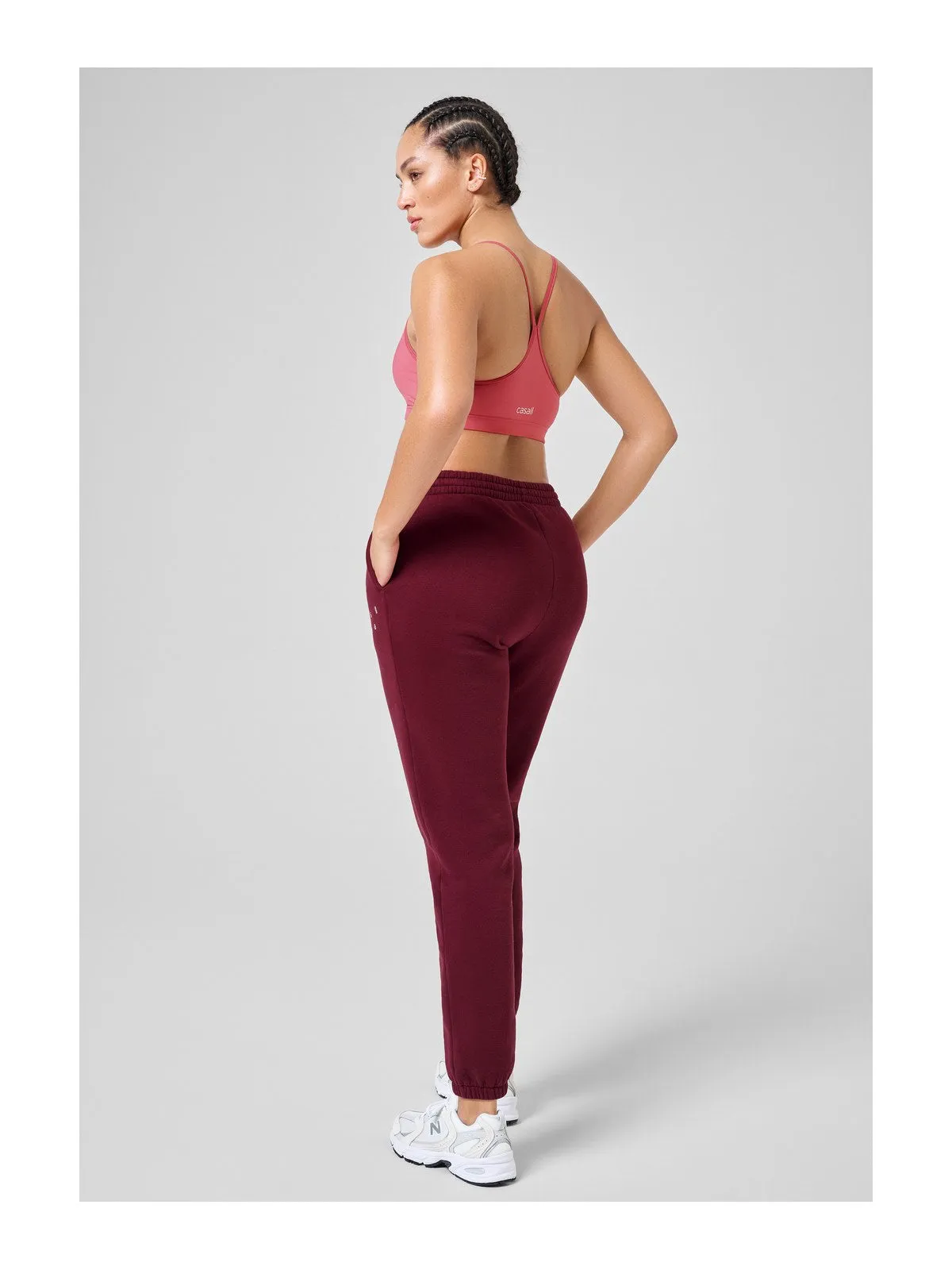 Spodnie sportowe CASALL Cozy Jogger czerwony