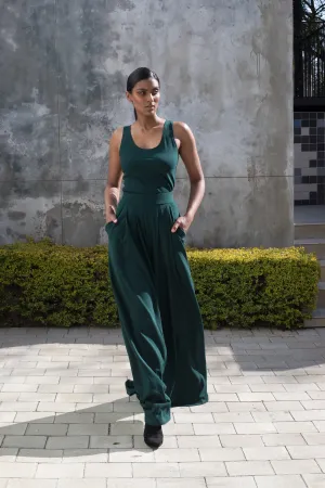 Spring 2022 - Emerald Green Stroll Wide Leg Pants