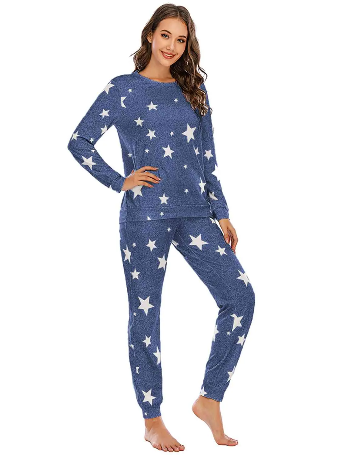 Star Top and Pants Lounge Set (4 Colors)