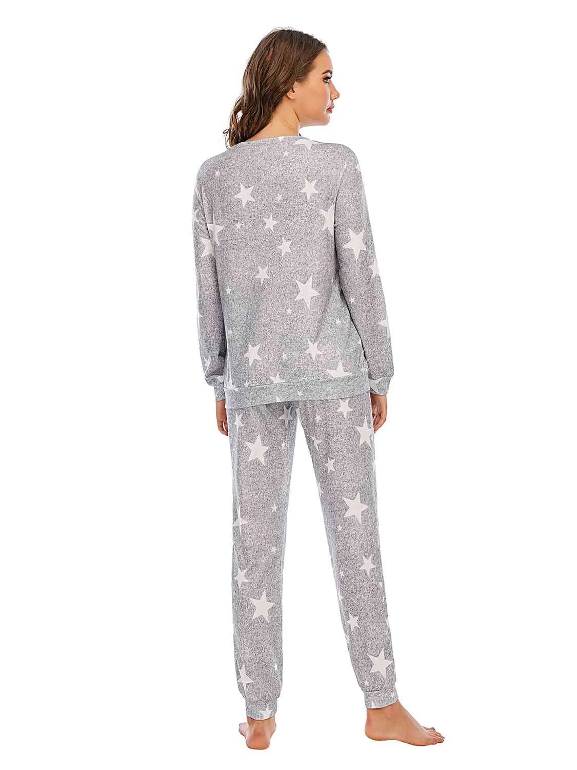 Star Top and Pants Lounge Set (4 Colors)