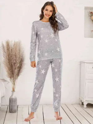 Star Top and Pants Lounge Set (4 Colors)