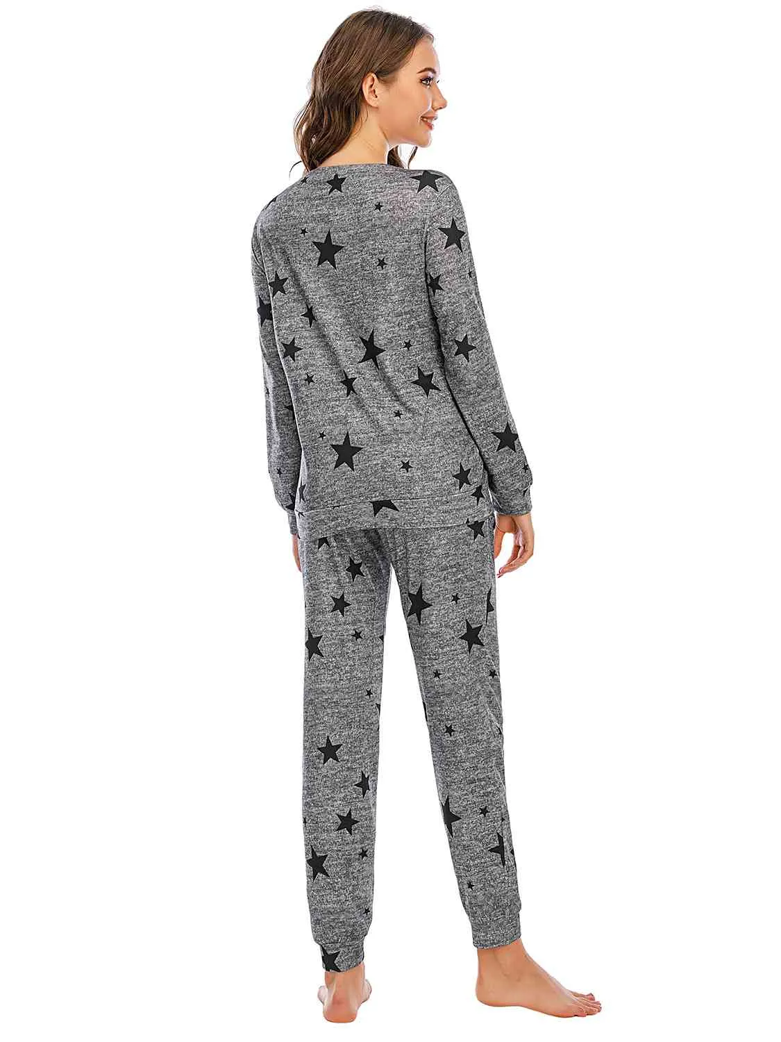 Star Top and Pants Lounge Set (4 Colors)