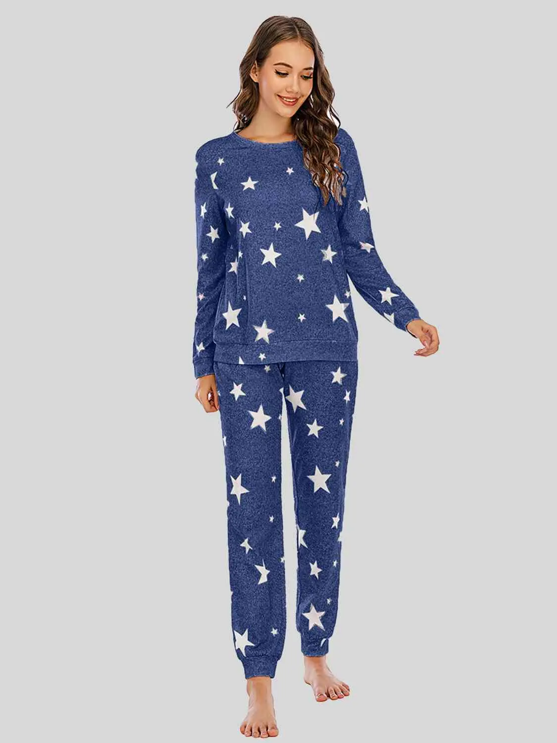 Star Top and Pants Lounge Set (4 Colors)