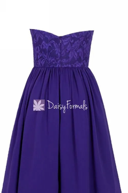 Stunning Pale Purple Party Dress Long Sweetheart Lace Bridesmaids Dress (BM1341L)
