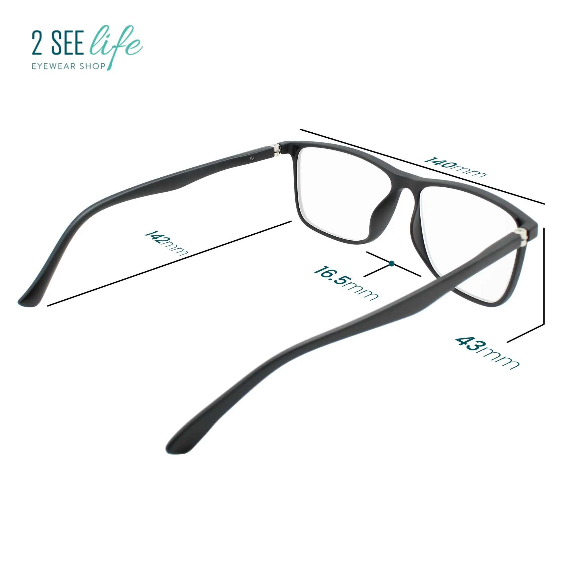 Stylish Wide Frame Reading Glasses for Men | R-775