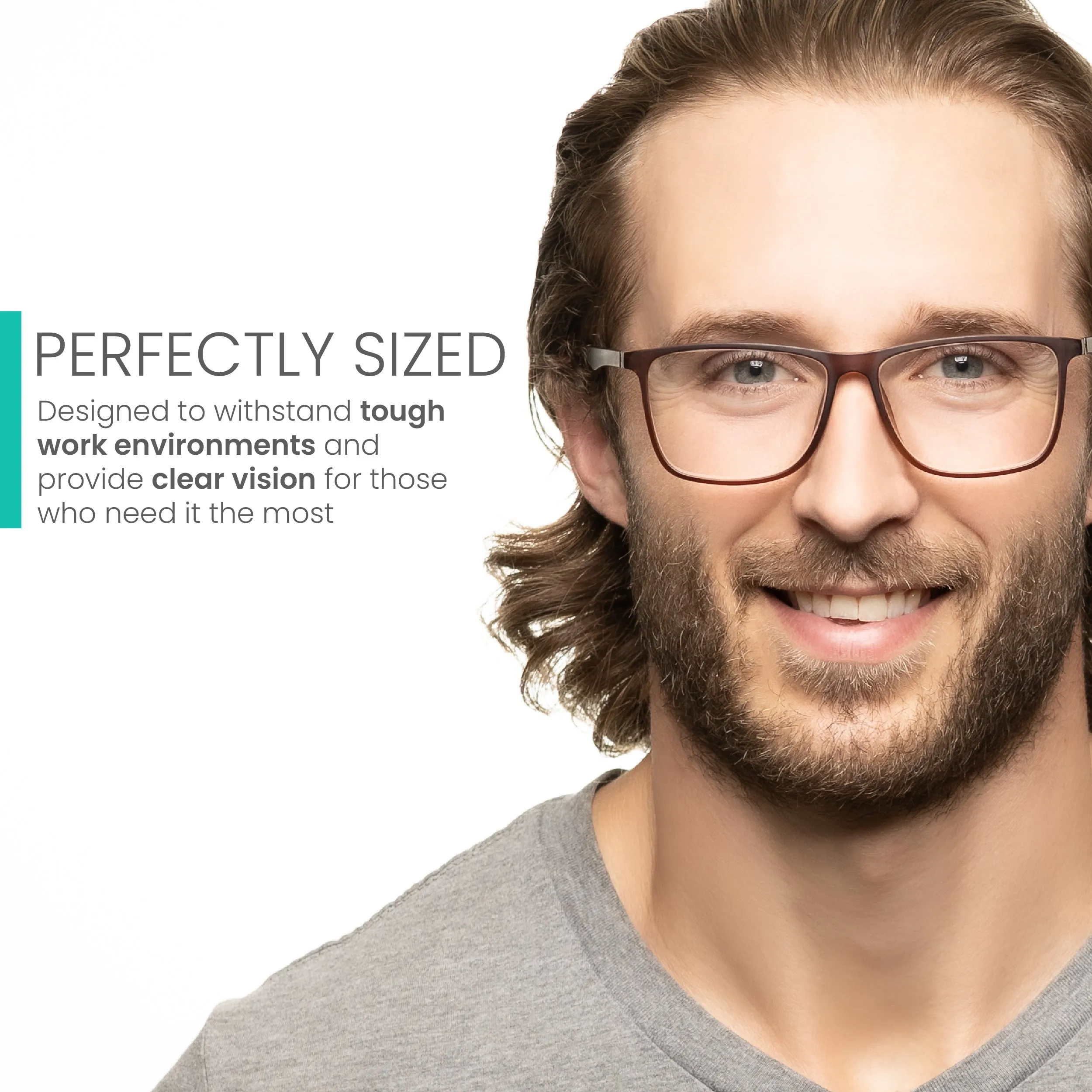 Stylish Wide Frame Reading Glasses for Men | R-775