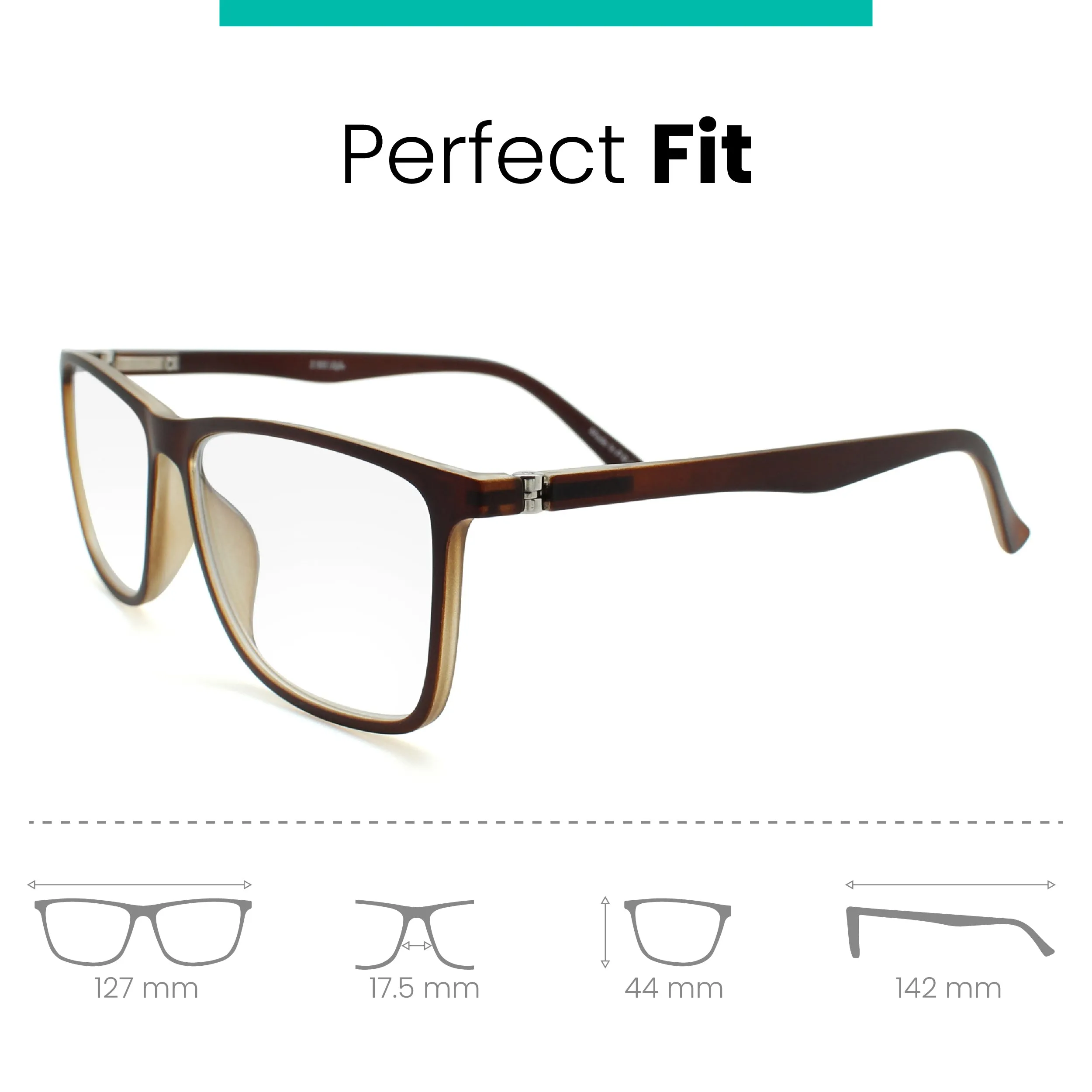 Stylish Wide Frame Reading Glasses for Men | R-775