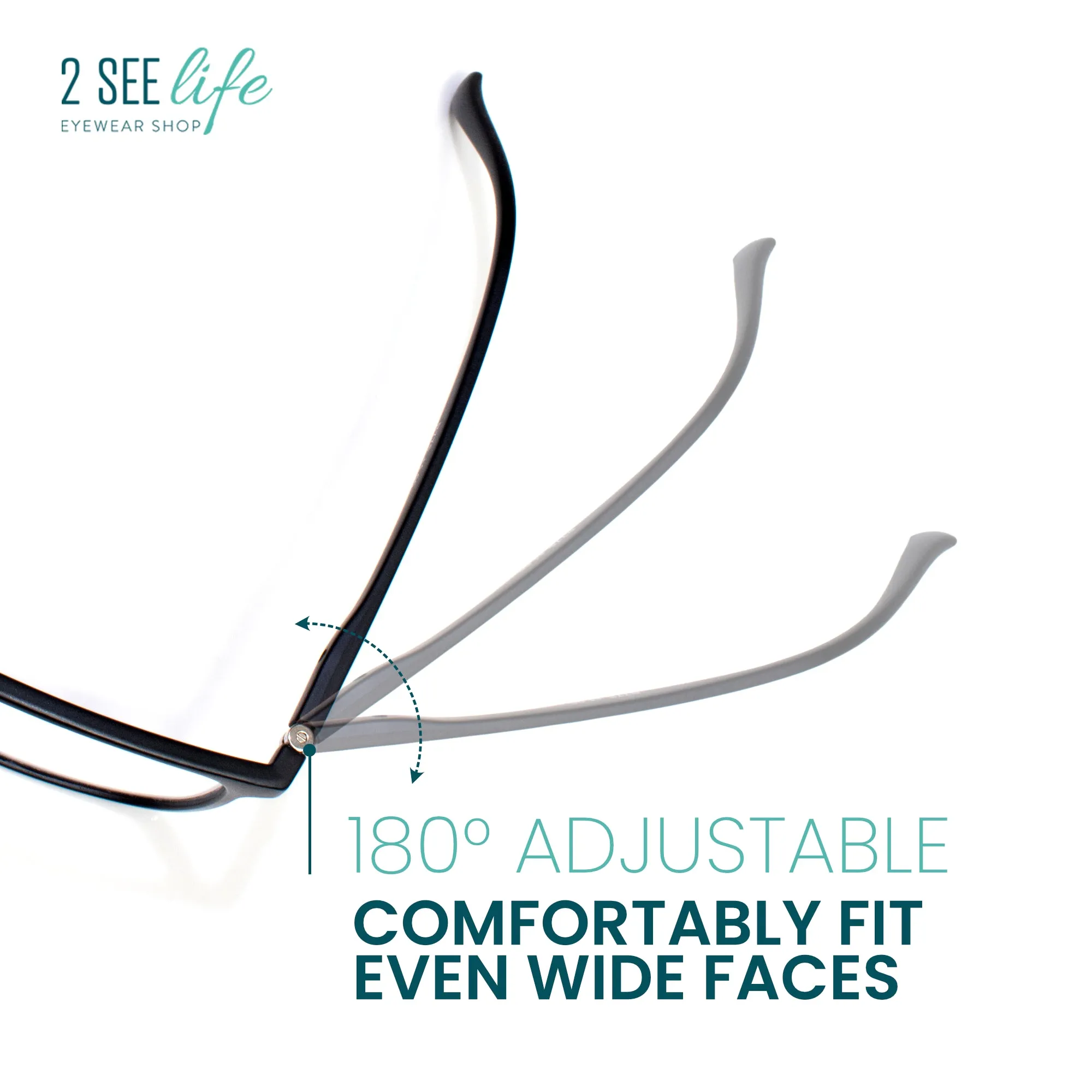 Stylish Wide Frame Reading Glasses for Men | R-775
