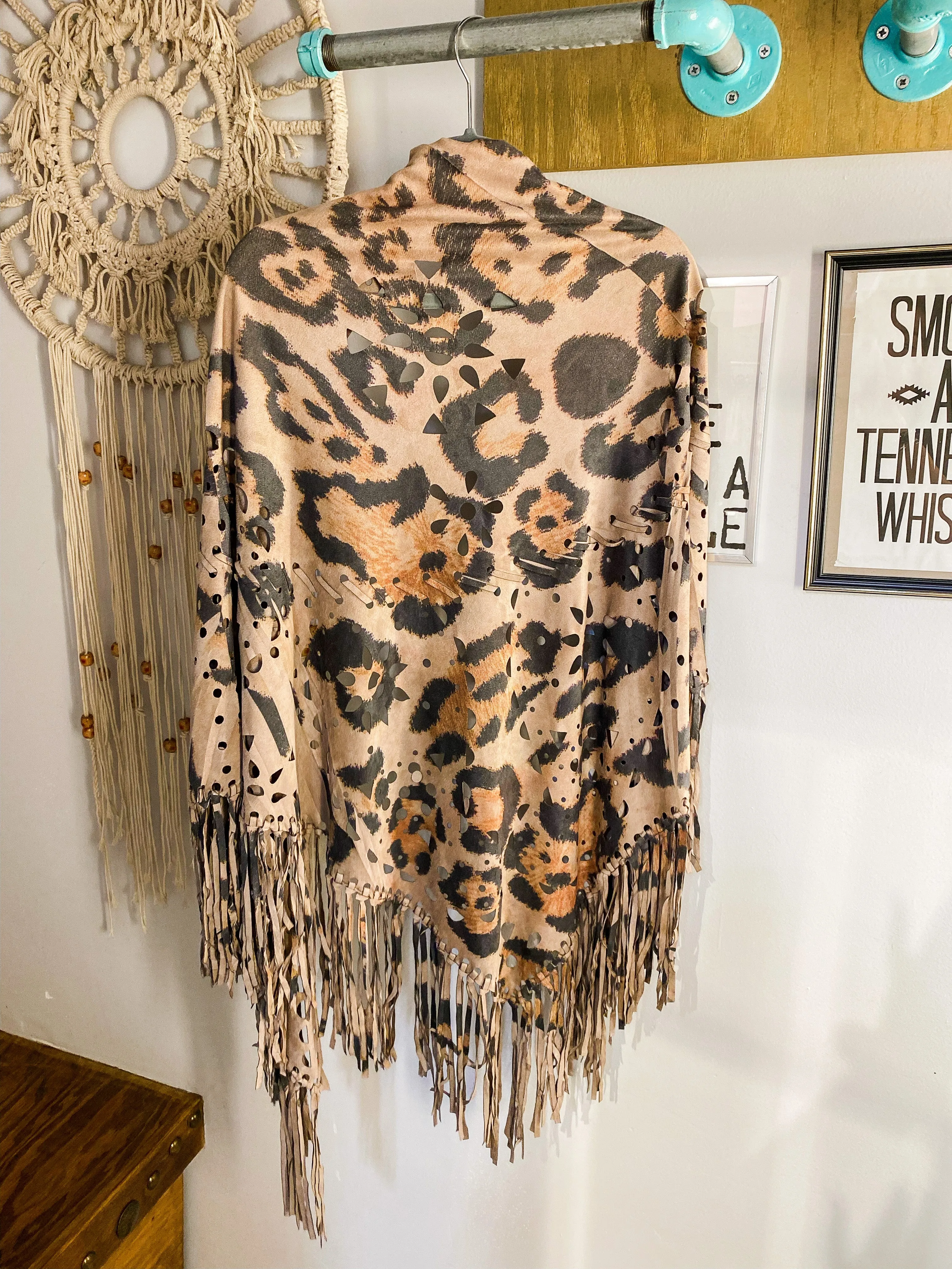 Suede & Fringe - Brown PRINT