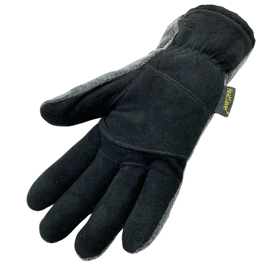 T150 HEATSAVER LINED SPLIT DEERSKIN SKI GLOVE - PAIR