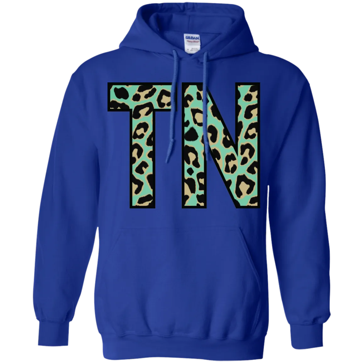 Teal Leopard Tennessee Hoodie – Bold Style Meets Tennessee Pride
