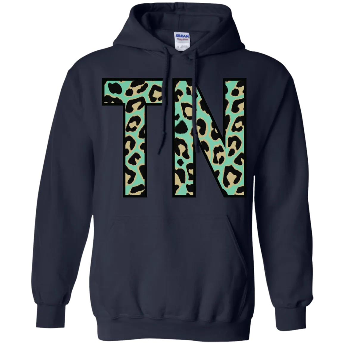 Teal Leopard Tennessee Hoodie – Bold Style Meets Tennessee Pride
