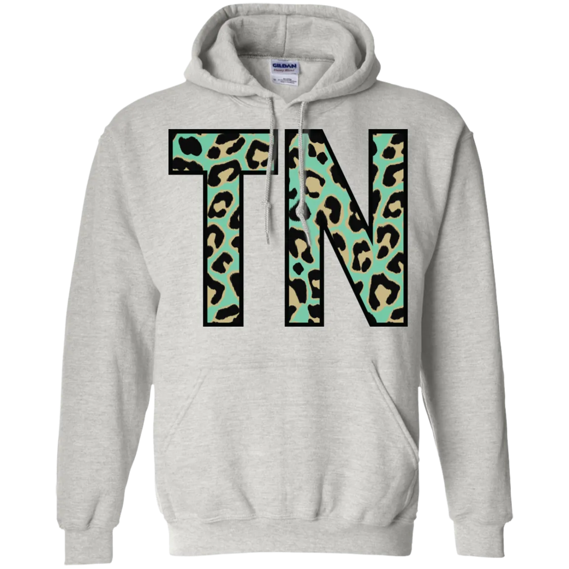 Teal Leopard Tennessee Hoodie – Bold Style Meets Tennessee Pride