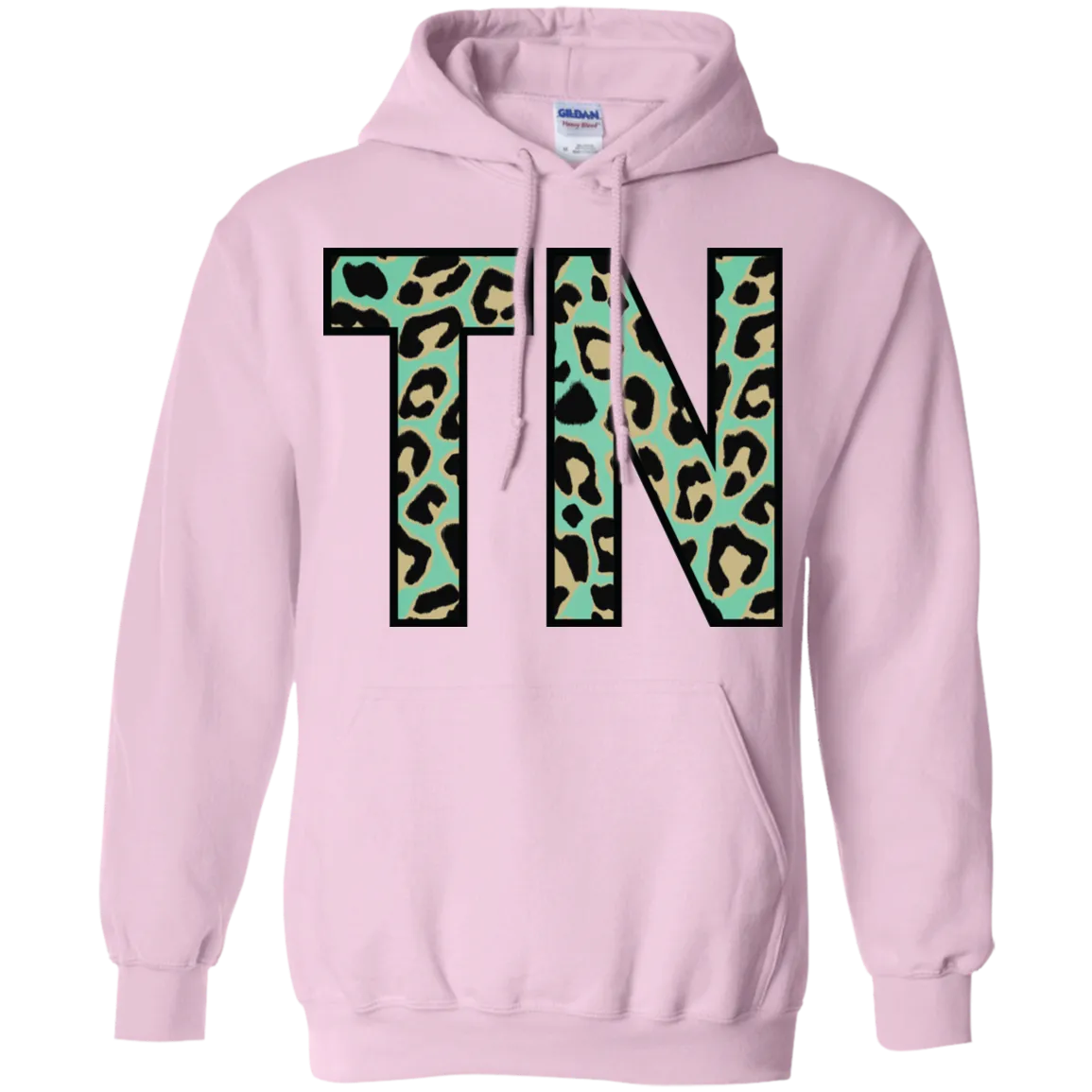 Teal Leopard Tennessee Hoodie – Bold Style Meets Tennessee Pride