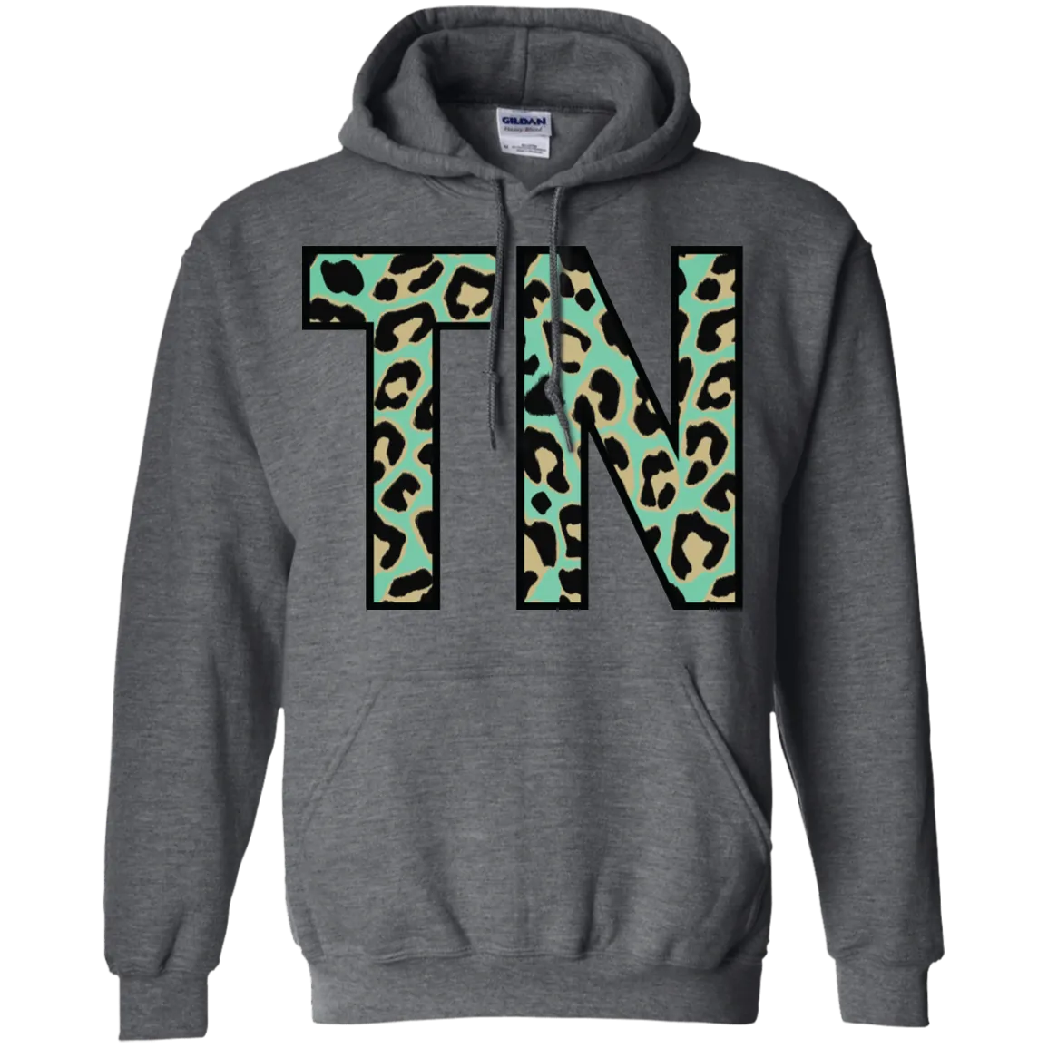 Teal Leopard Tennessee Hoodie – Bold Style Meets Tennessee Pride