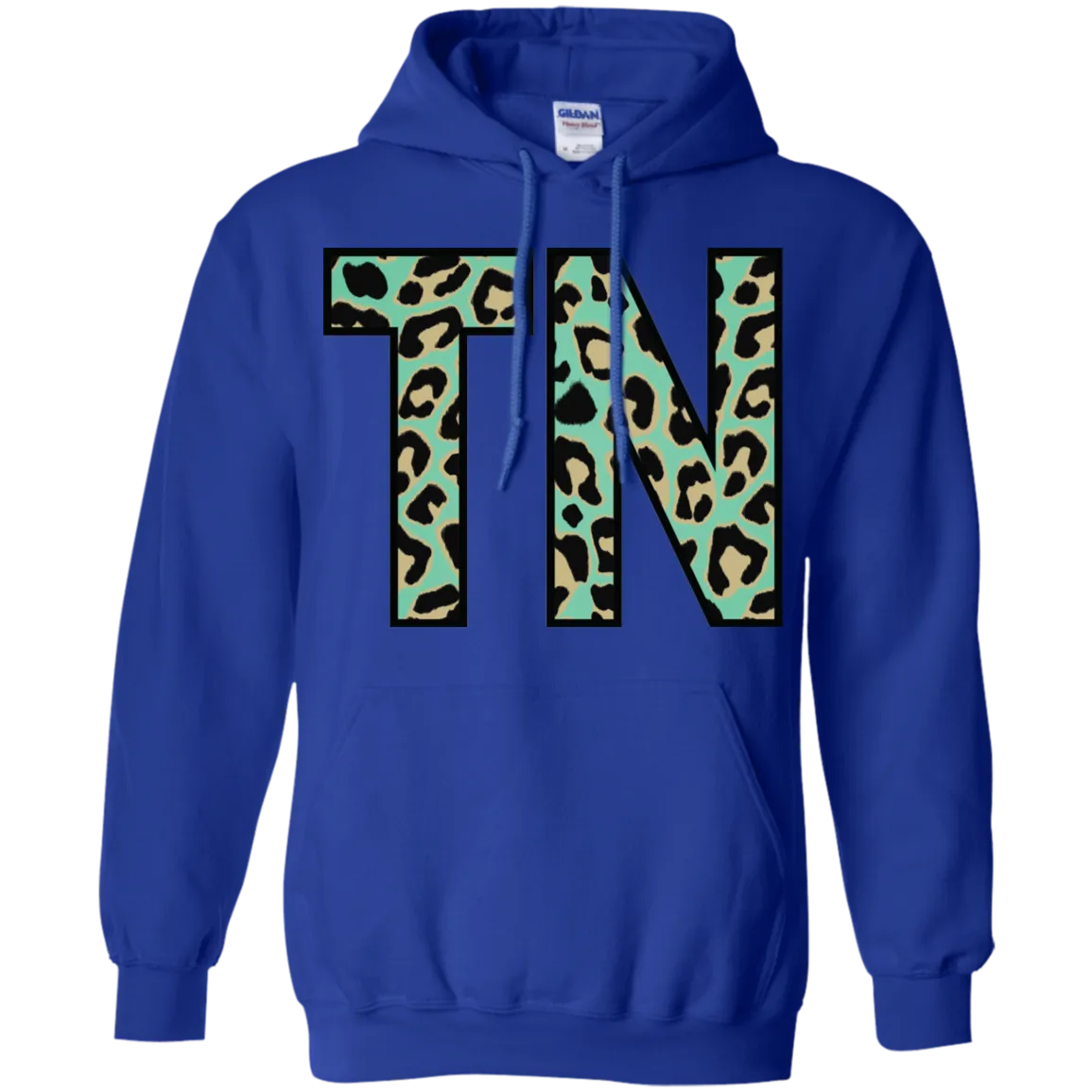 Teal Leopard Tennessee Hoodie – Bold Style Meets Tennessee Pride
